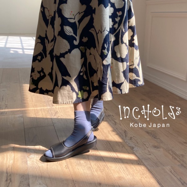 【MUCENT】ネオループ オープンバック クロップドT★大人気★ No.8910☆オープントゥバックストラップサンダル☆本革☆日本製