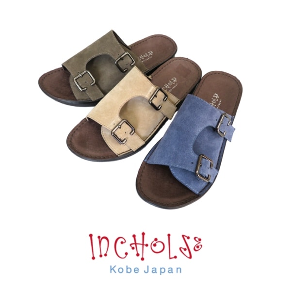 関税/送料込◆Vela フラットサンダル No.8915☆フラットベルトサンダル☆本革☆日本製
