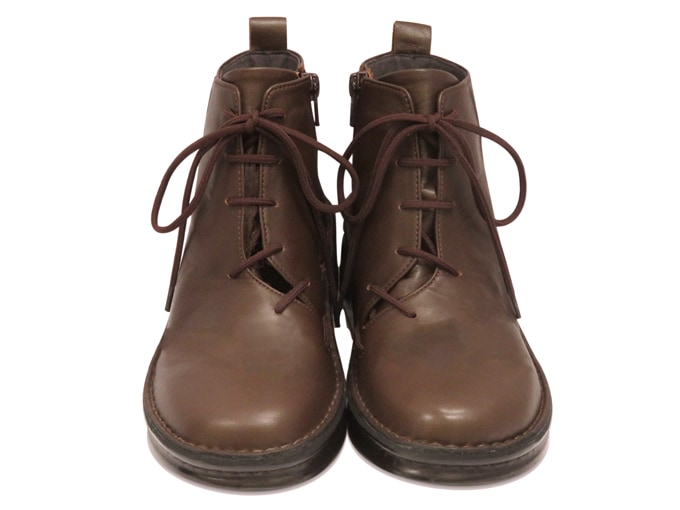 アシンメトリーレースアップブーツ☆本革☆日本製☆No.8752