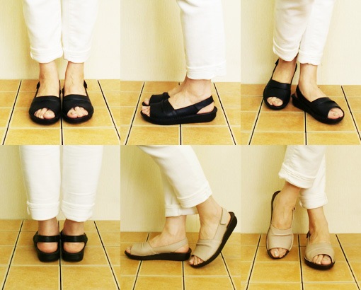 Nine West 編込 バックストラップ フラットサンダル バックストラップフラットサンダル☆本革☆日本製☆No.8862