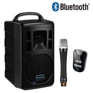 2.4GHzデジタルワイヤレスコンパクトスピーカーセット ハンドマイク1本・ペンダントマイク1本付き