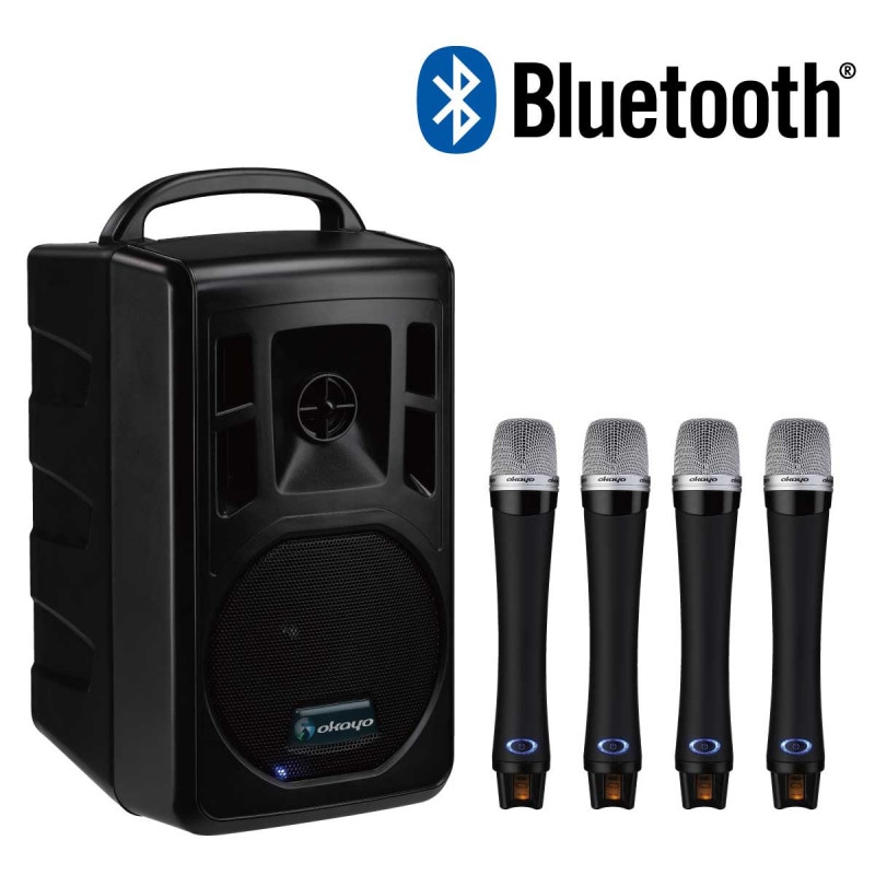 2.4GHzスピーカー＋マイク4 本セット