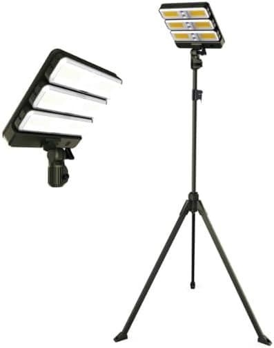 【SALE！】LED投光器　ソーラーライト　BT-HLCL25　街灯　三脚スタンド付き　ソーラー充電式　太陽光発電　5つの点灯モード　IP44防水　高輝度　屋外照明・野外照明・キャンプ・工事用　日本語説明書付き