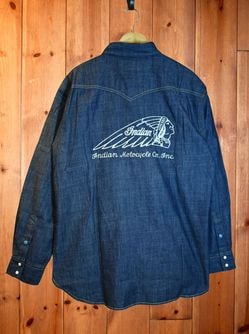 Denim Western Shirt  HEAD DRESS