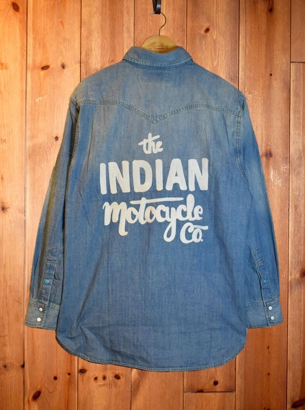 Denim Western Shirt ��Script logo��
