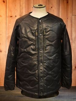 Leather Quilt Jacket