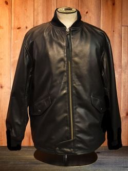 Leather MA-1 Jacket