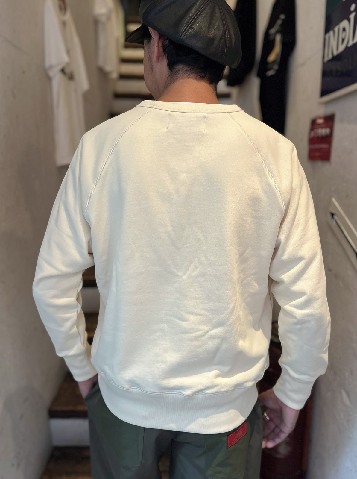 Raglan Sleeves Sweat Shirt "MOTOCYCLE"