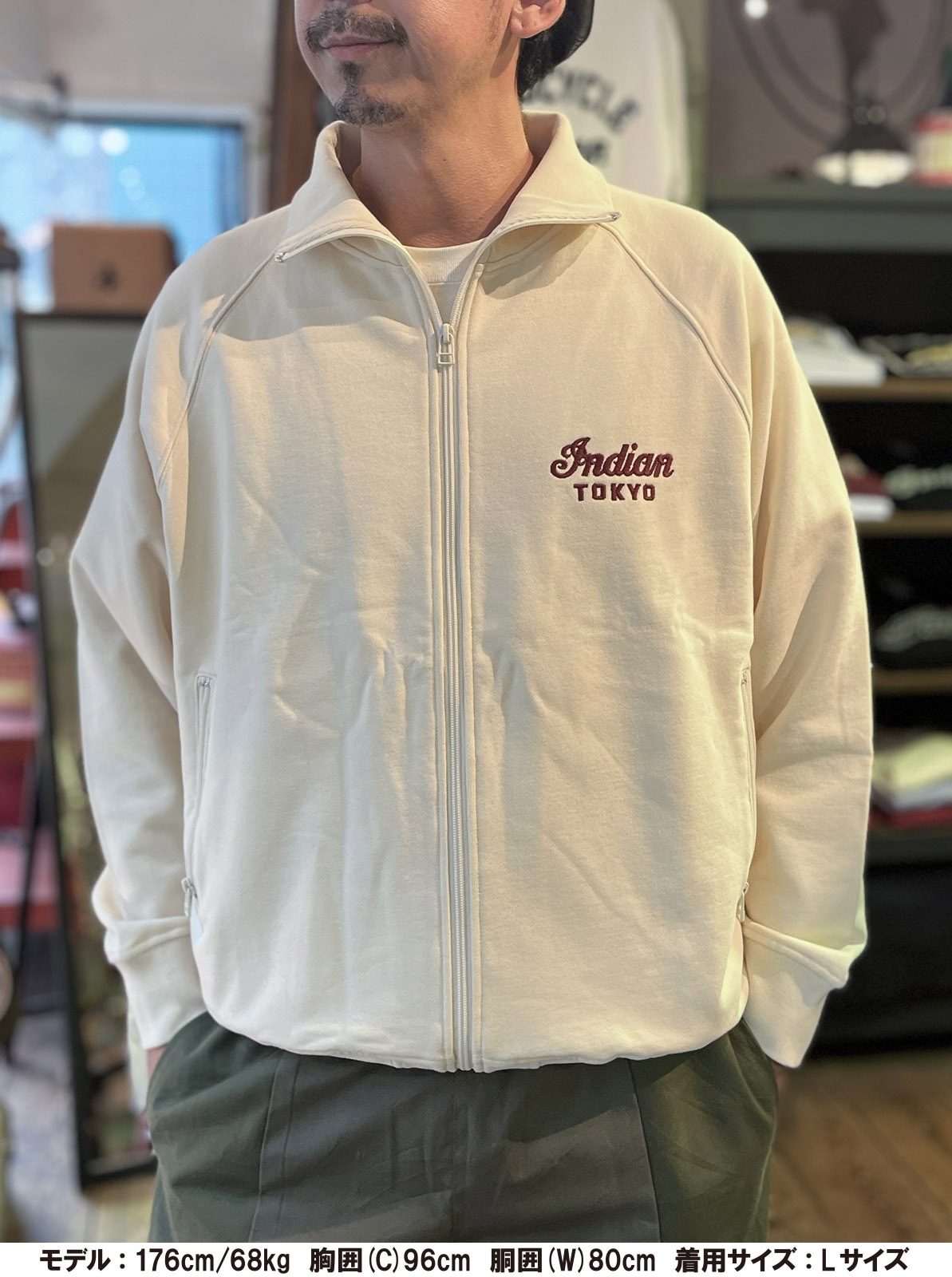 Felt Track Jacket "INDIAN TOKYO"