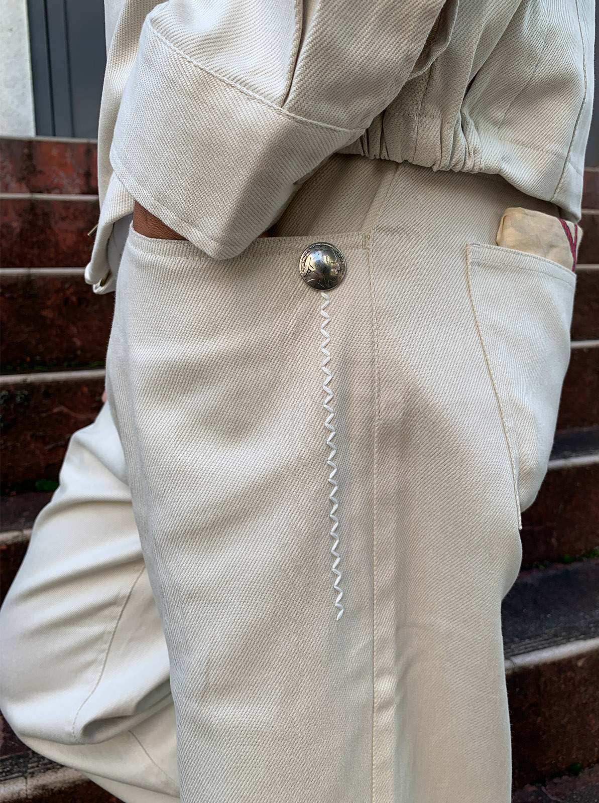 5POCKET WIDE STRAIGHT PANTS (SETUP)