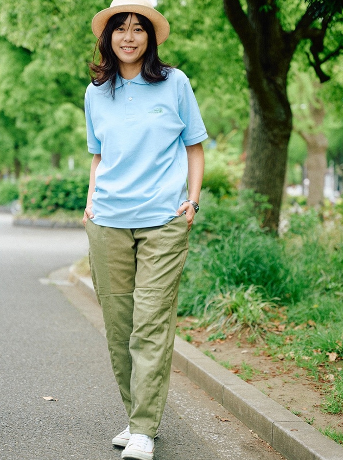 Dry polo shirt "Head mark"