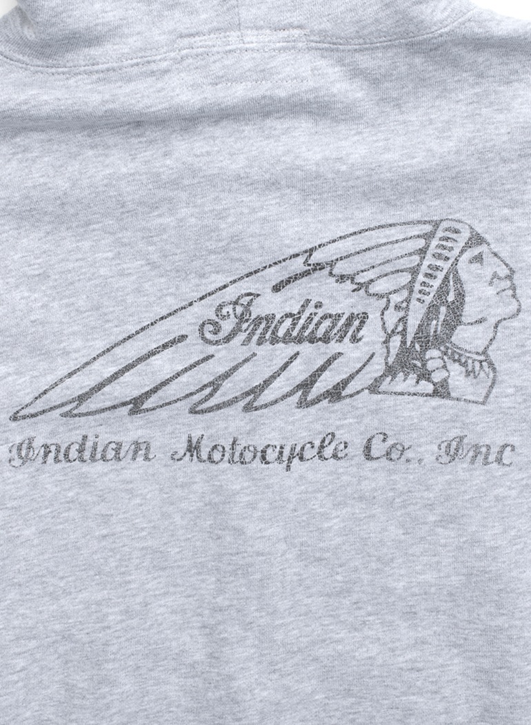Indian Basic Zip-up Hoodie Logo print