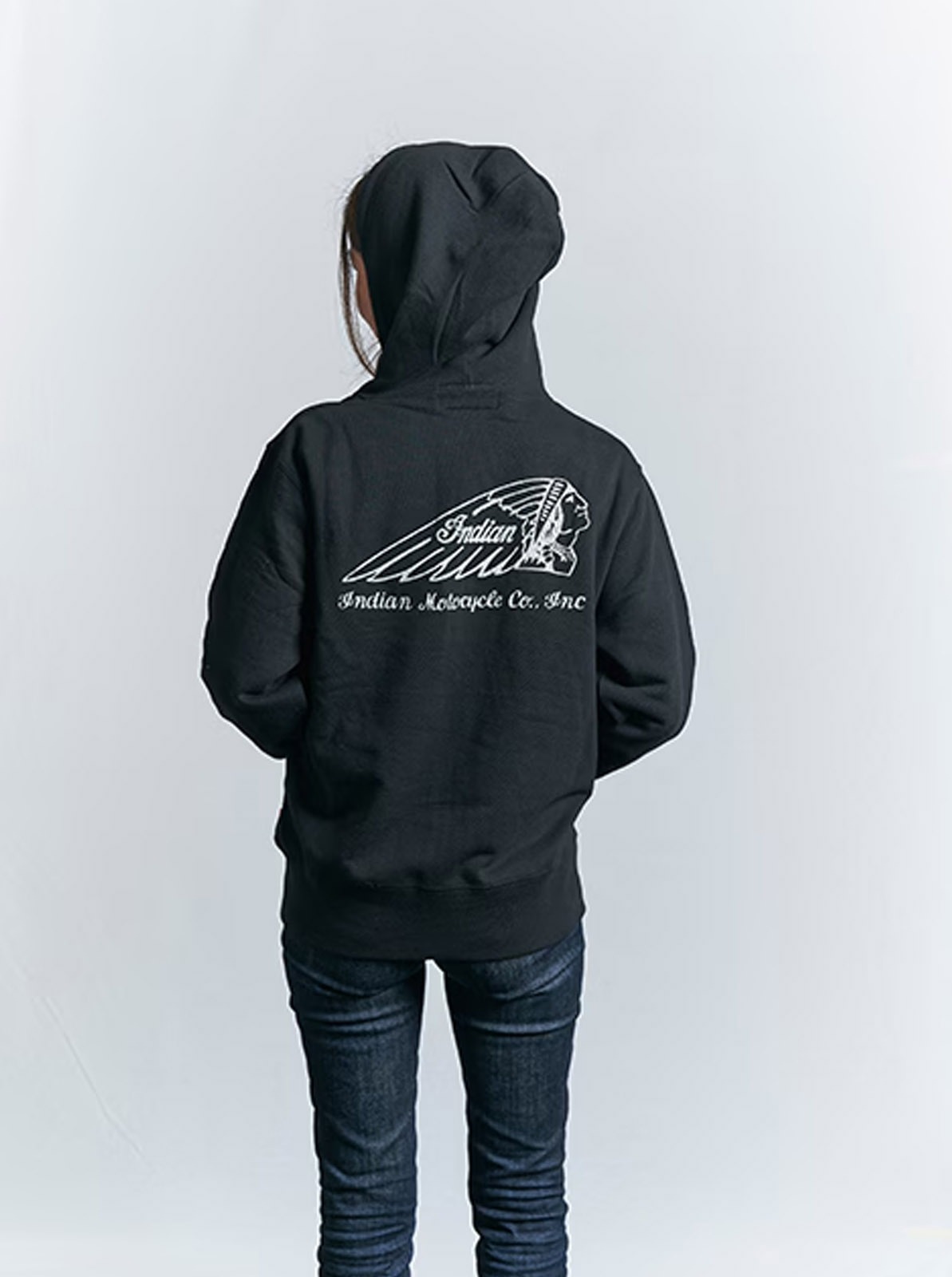 Indian Basic Zip-up Hoodie ��Logo print��
