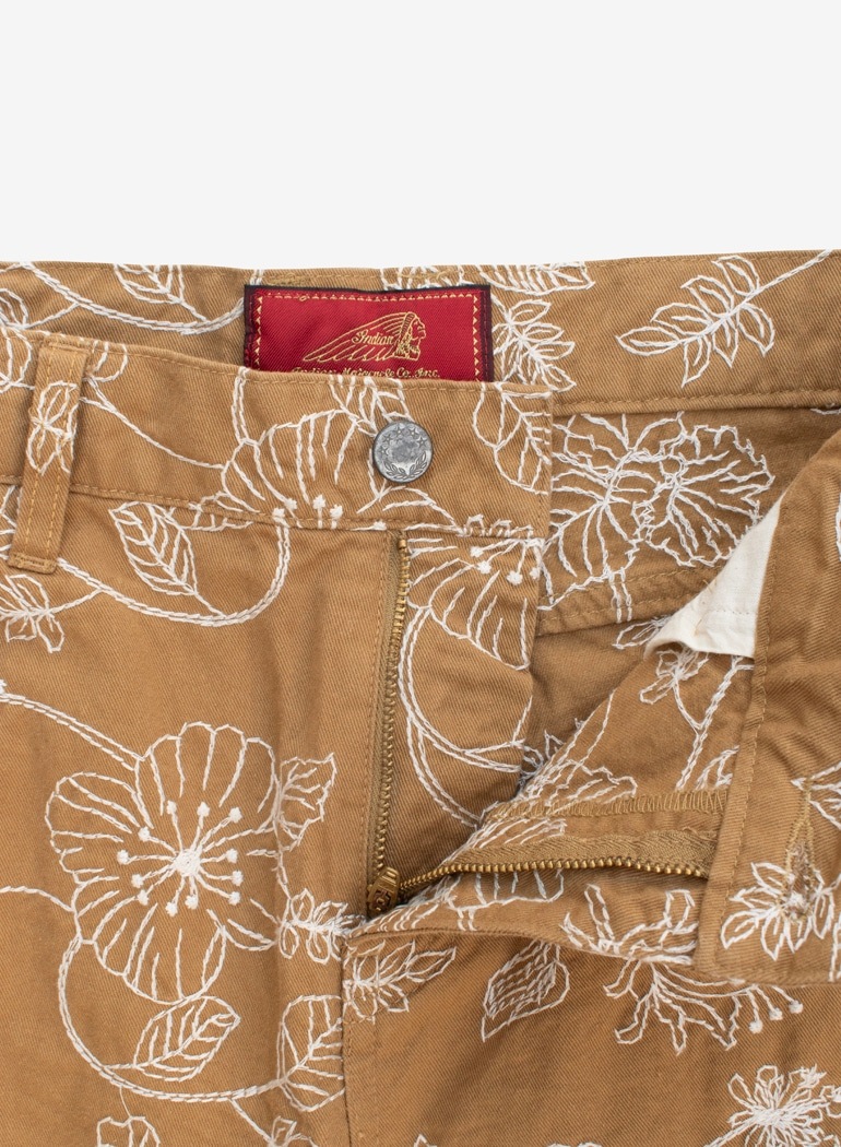 Shorts "flower embroidery"