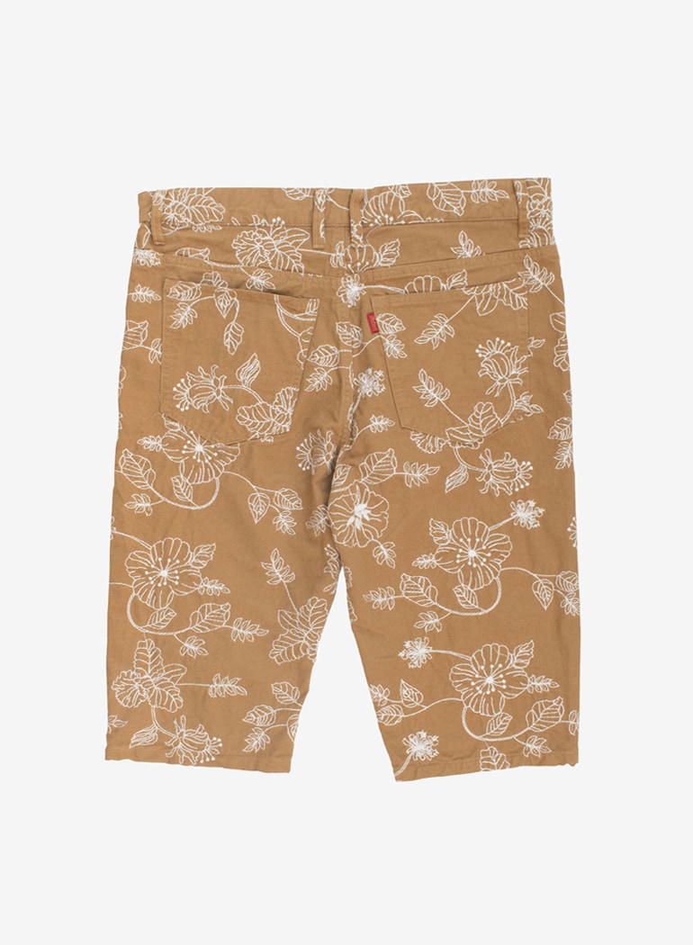 Shorts "flower embroidery"