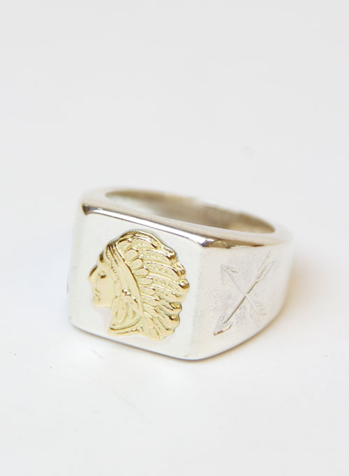 TADY&KING k18メタル印台　リング　ギャランティあり TADY&KING k18メタル印台リングギャランティあり