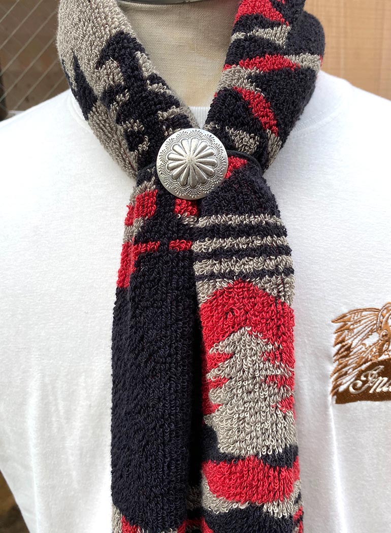 Indian Original Concho Hair Ties "Cactus Flower"