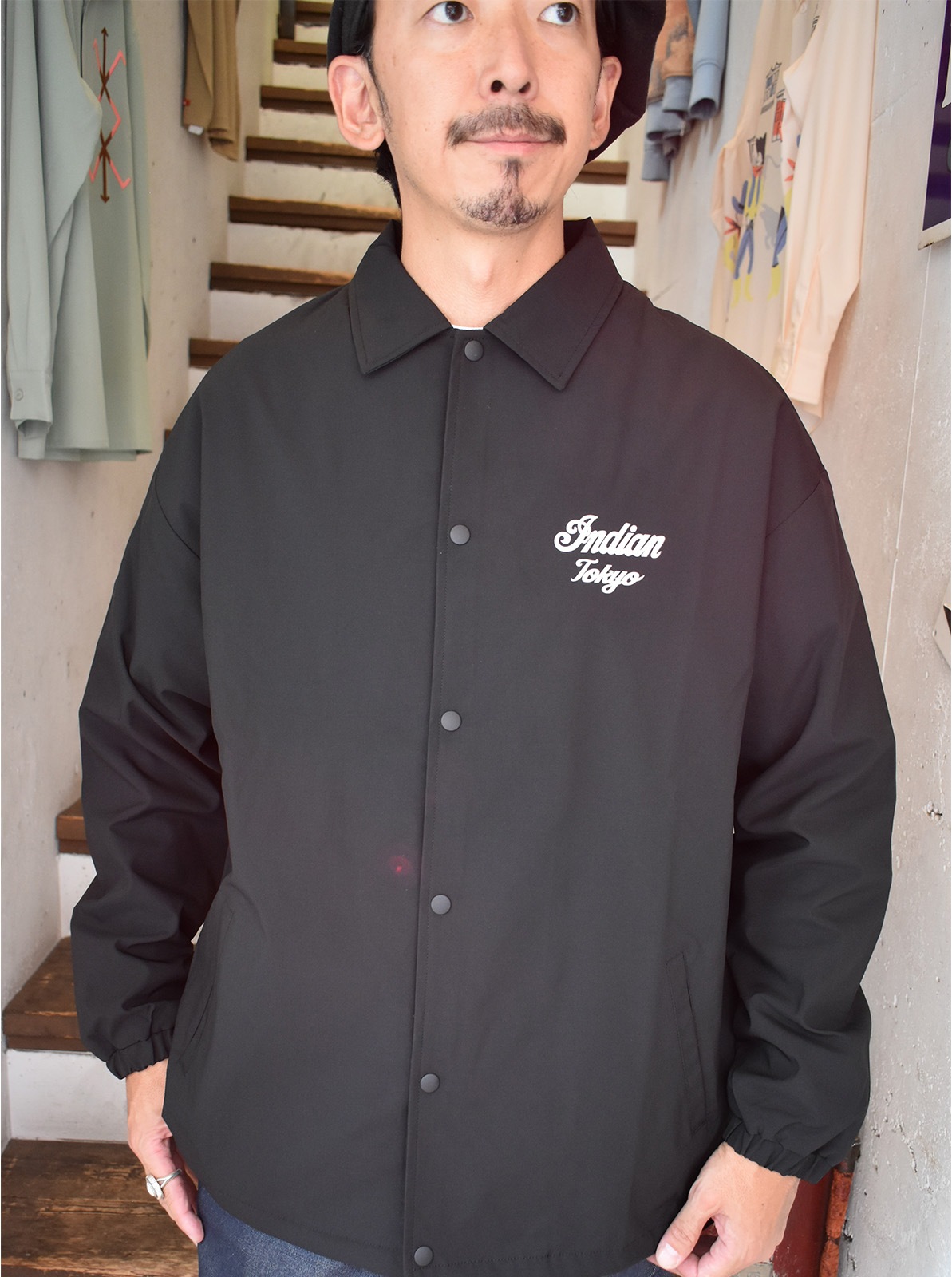 Indian Tokyo Recycle Polyester ��Coach Jacket��