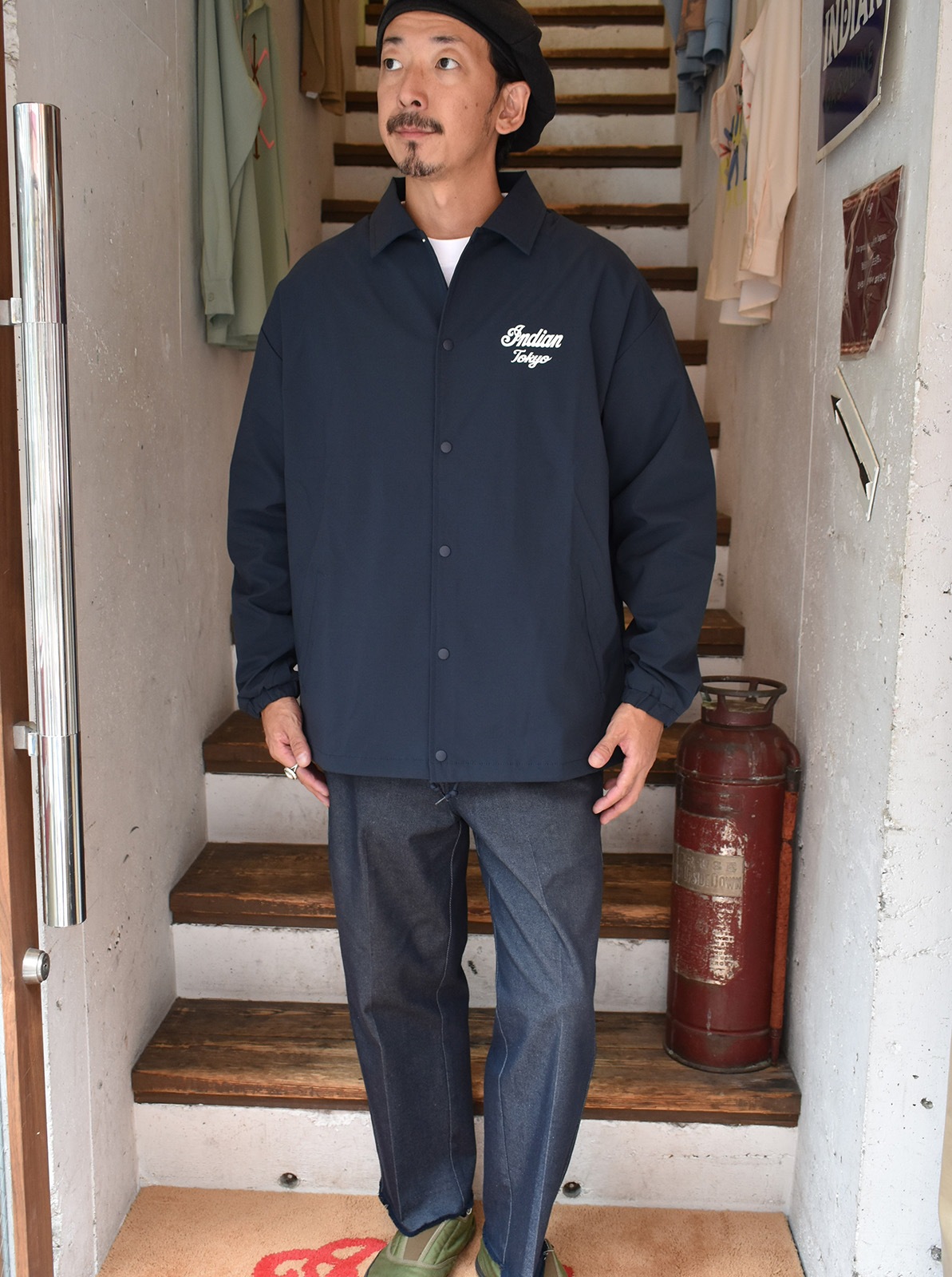 Indian Tokyo Recycle Polyester ��Coach Jacket��