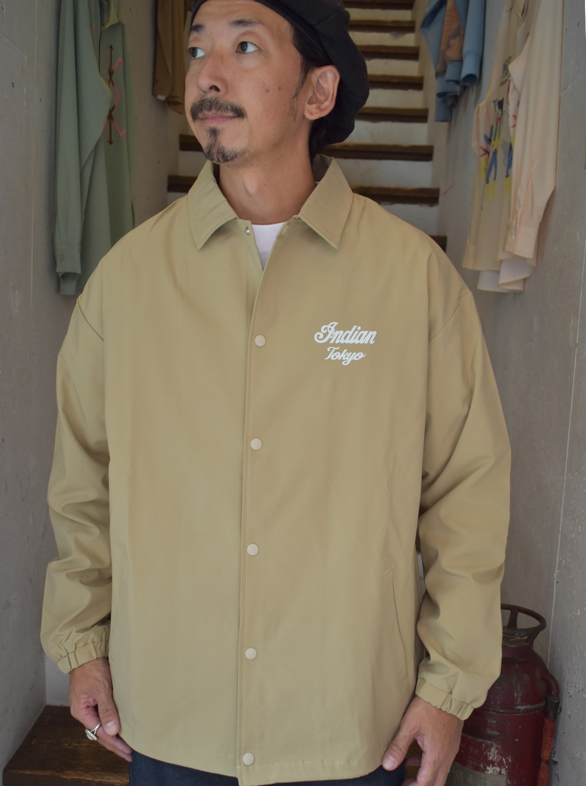 Indian Tokyo Recycle Polyester ��Coach Jacket��