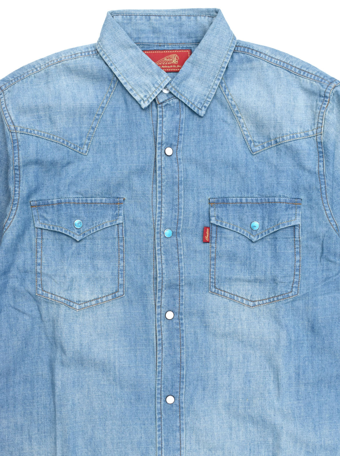 Denim Western Shirt  ��HEAD DRESS��