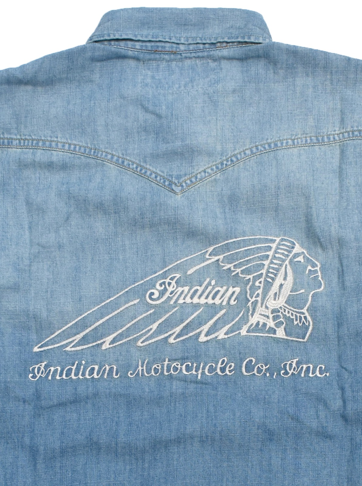 Denim Western Shirt  ��HEAD DRESS��