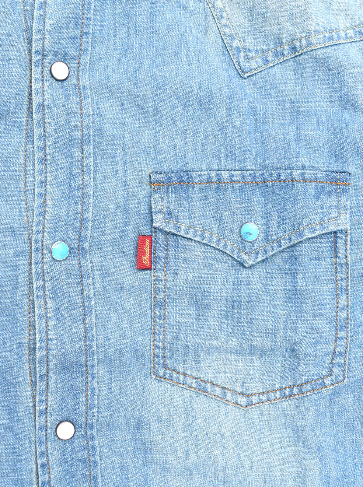 Denim Western Shirt  ��HEAD DRESS��