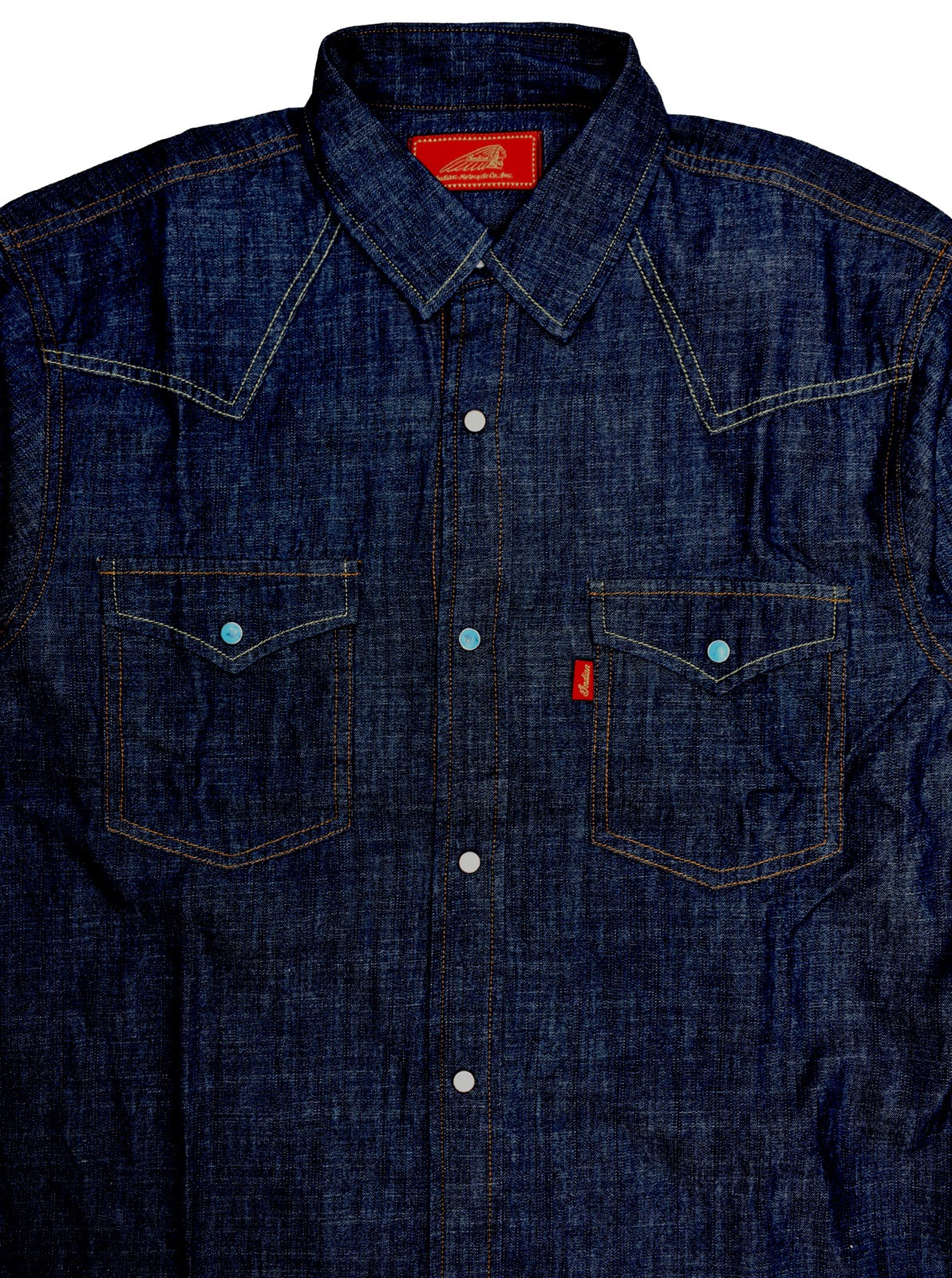 Denim Western Shirt  ��HEAD DRESS��