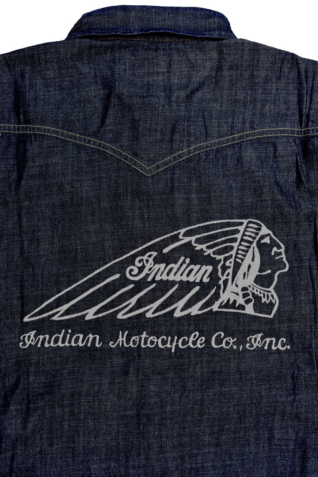 Denim Western Shirt  ��HEAD DRESS��