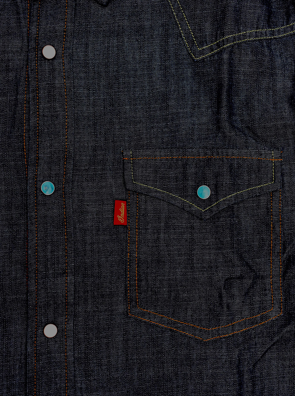 Denim Western Shirt  ��HEAD DRESS��