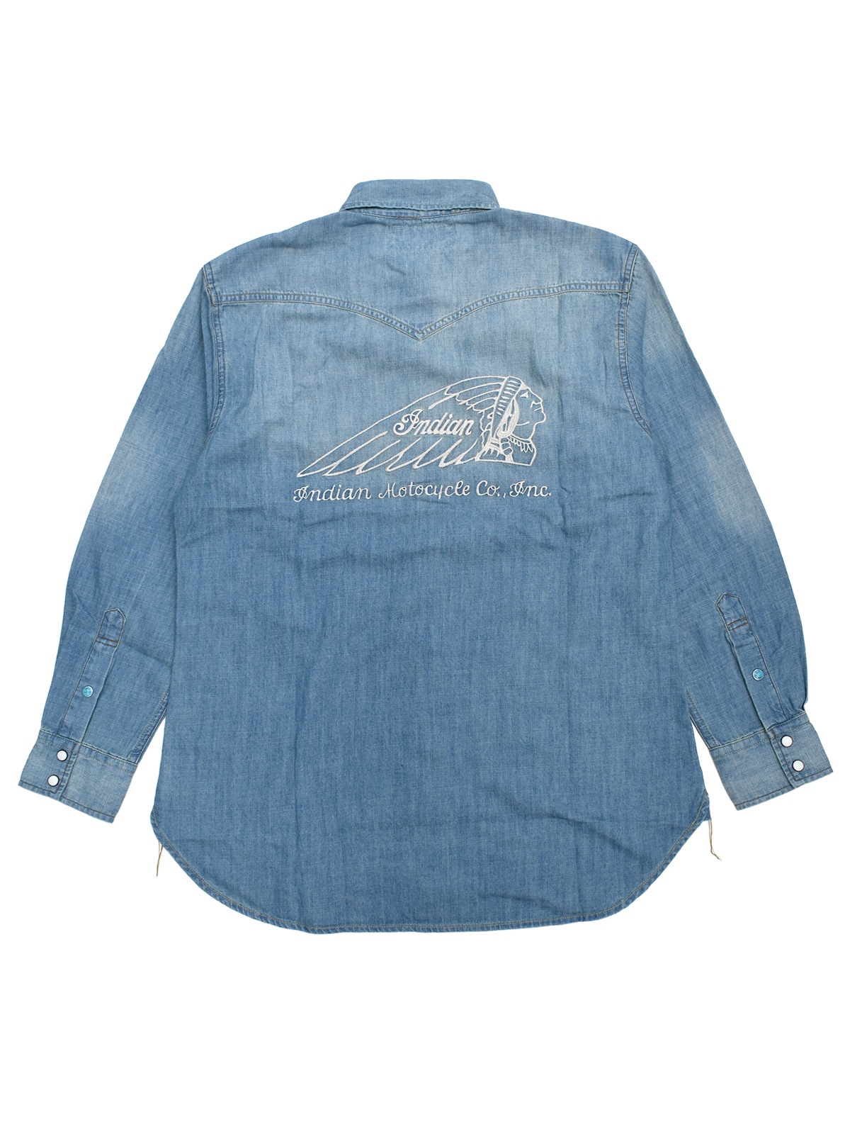 Denim Western Shirt  ��HEAD DRESS��