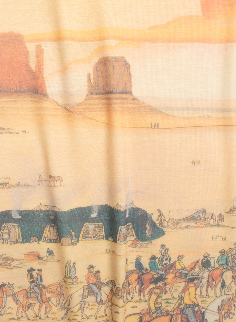 ALL OVER PRINT T-shirt "MEETS INDIAN"