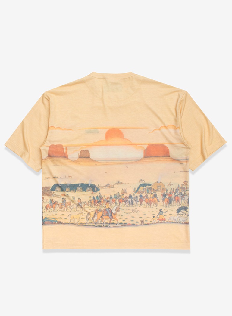 ALL OVER PRINT T-shirt "MEETS INDIAN"
