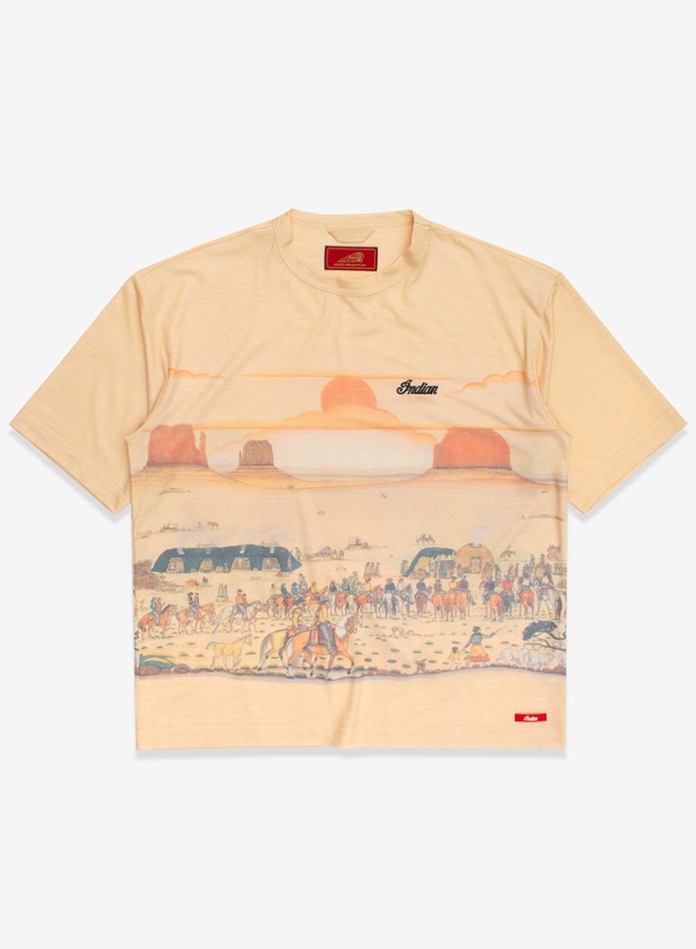 ALL OVER PRINT T-shirt "MEETS INDIAN"