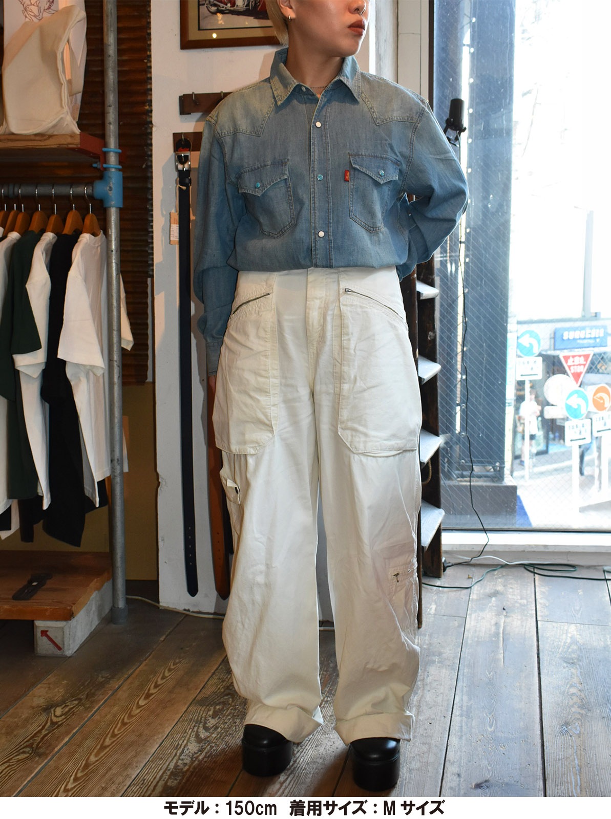 Denim Western Shirt ��Script logo��