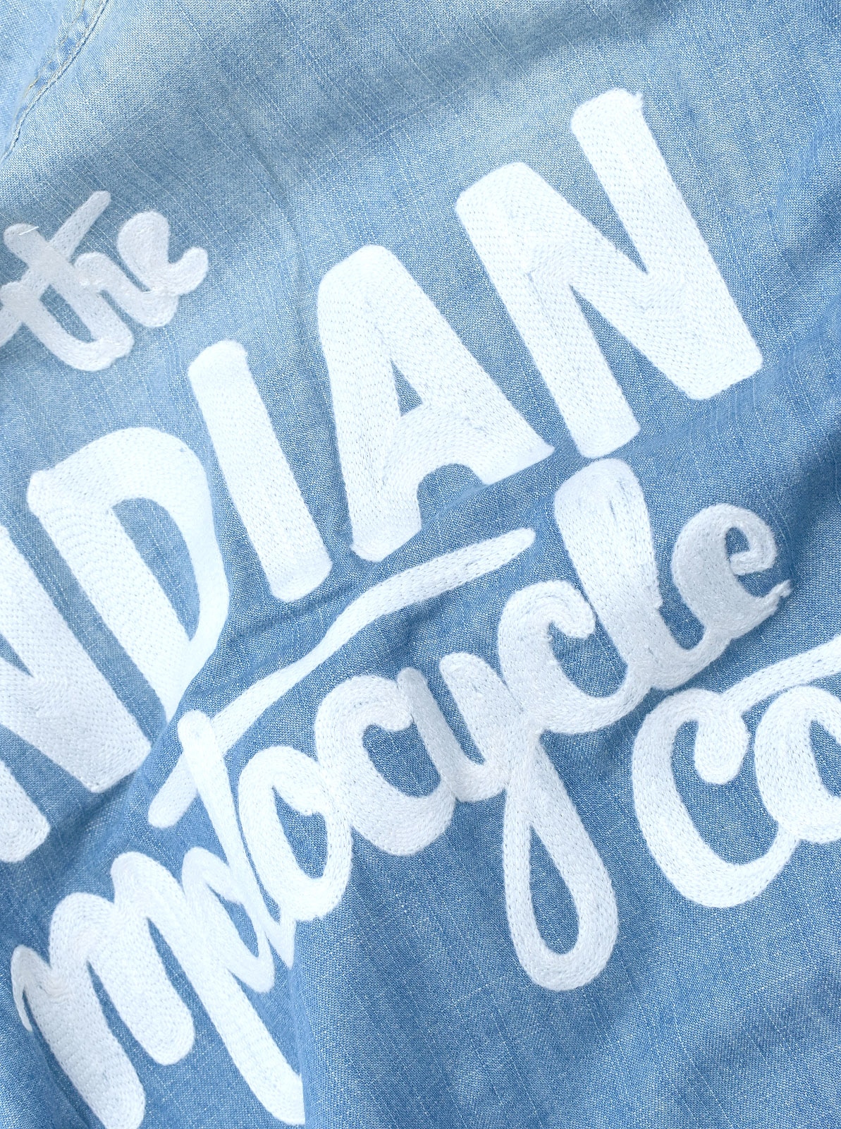 Denim Western Shirt Script logo