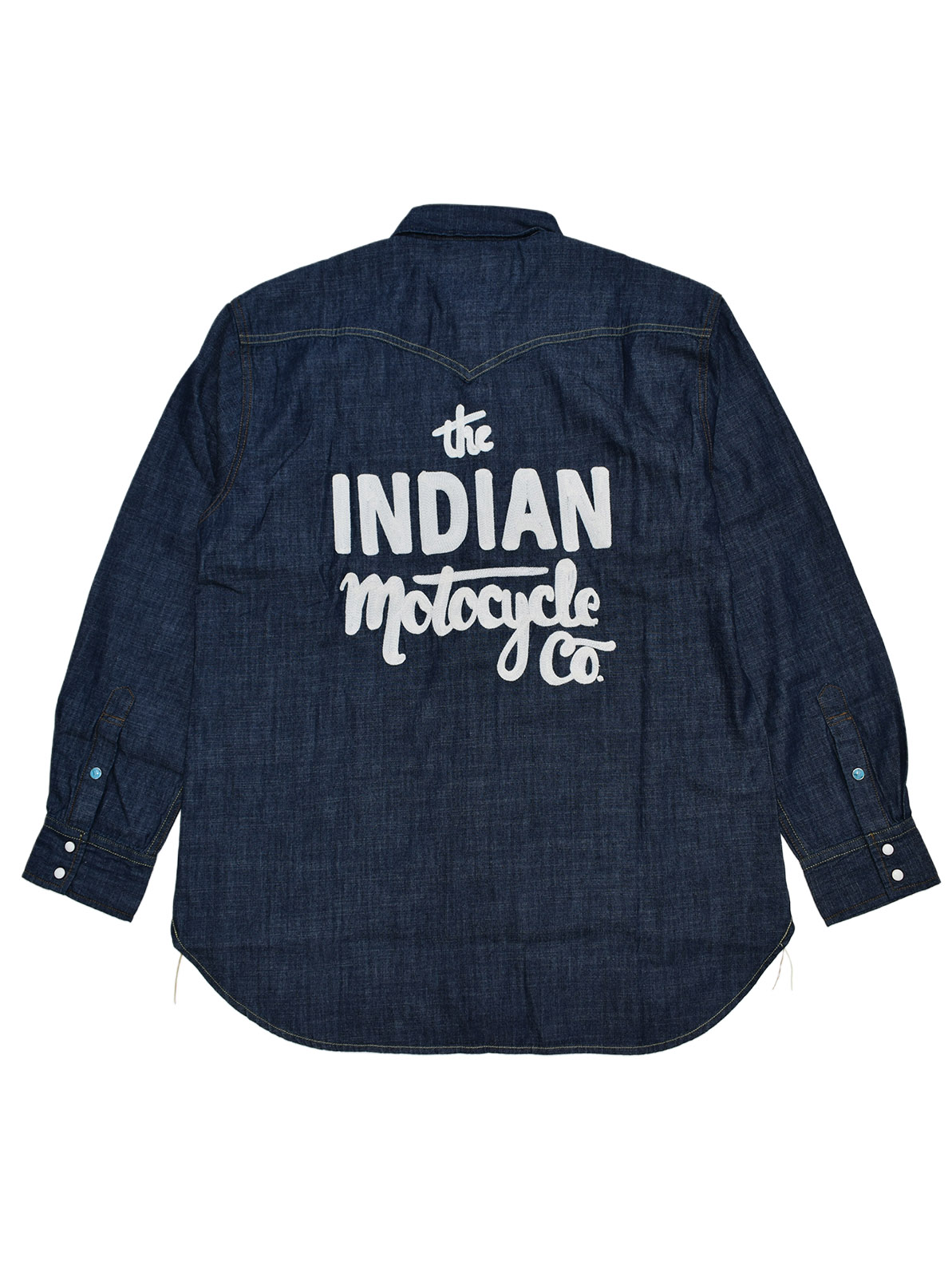 Denim Western Shirt Script logo