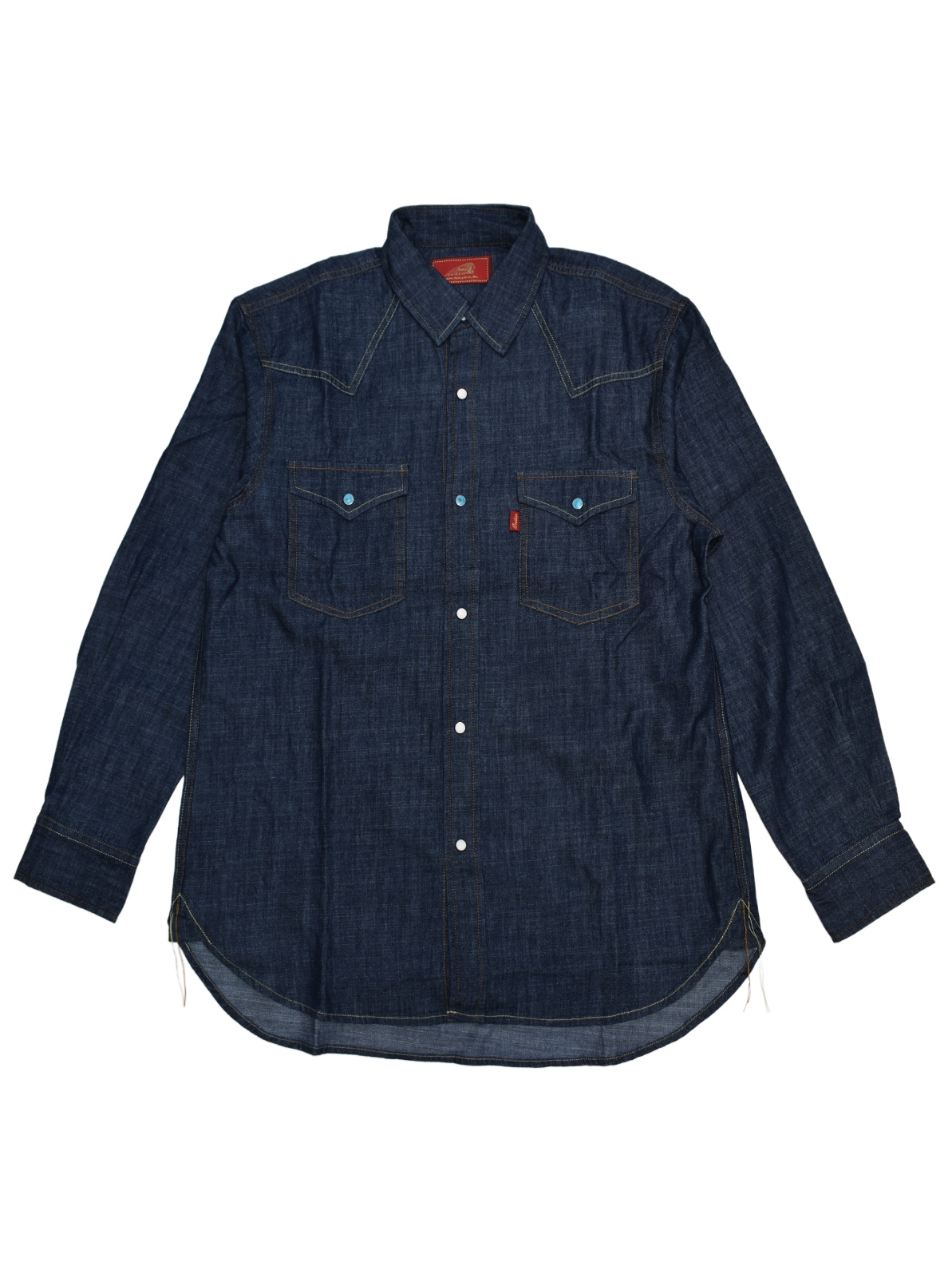 Denim Western Shirt Script logo