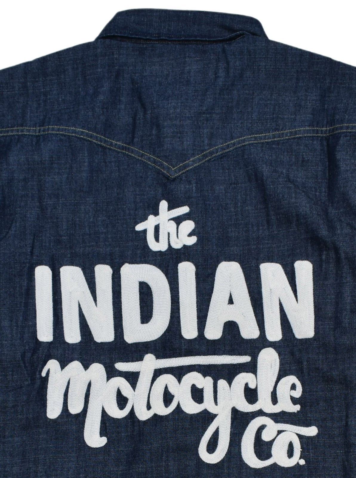 Denim Western Shirt Script logo