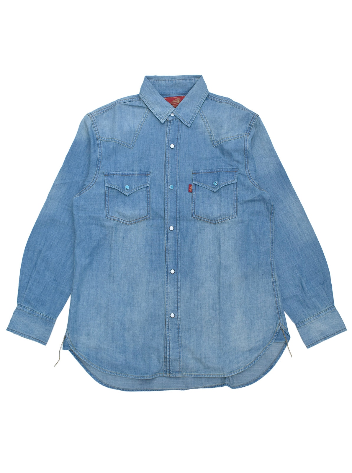 Denim Western Shirt Script logo