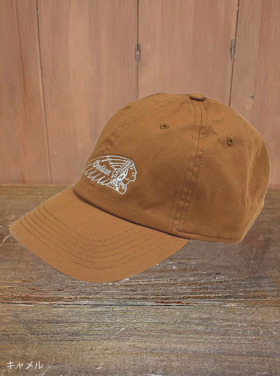 Washed baseball cap "head mark"