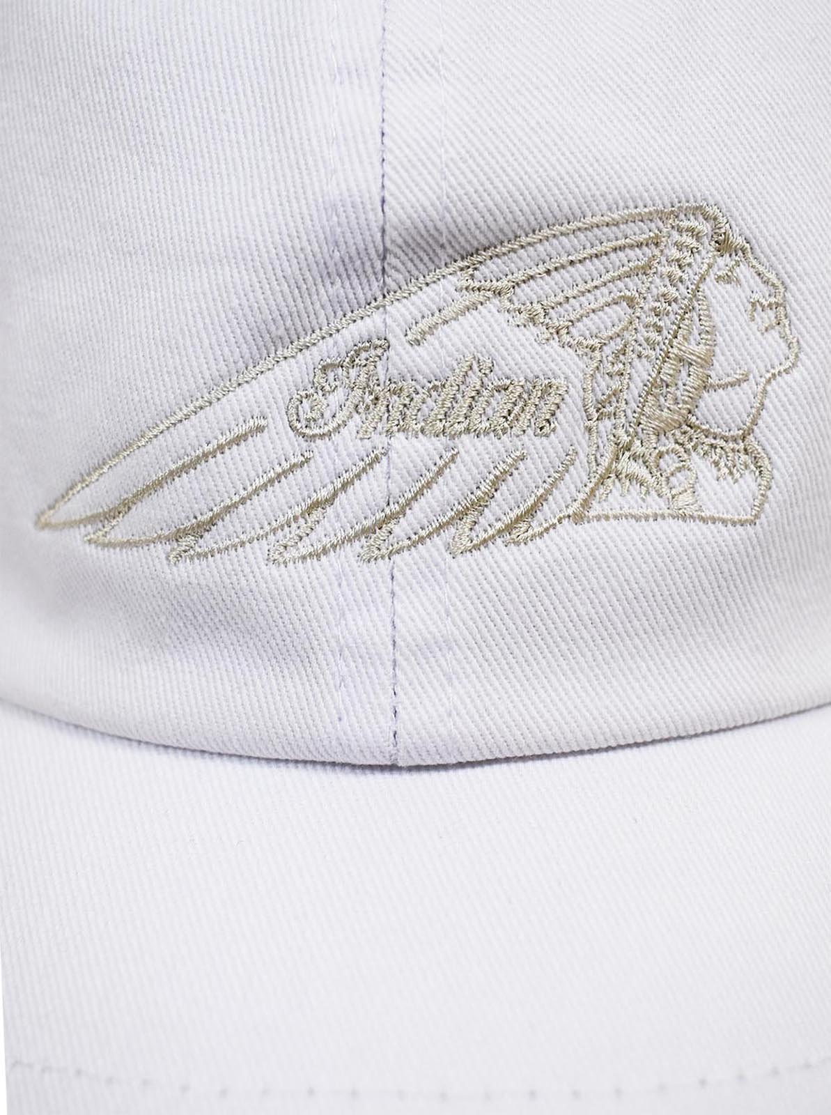 Washed baseball cap "head mark"