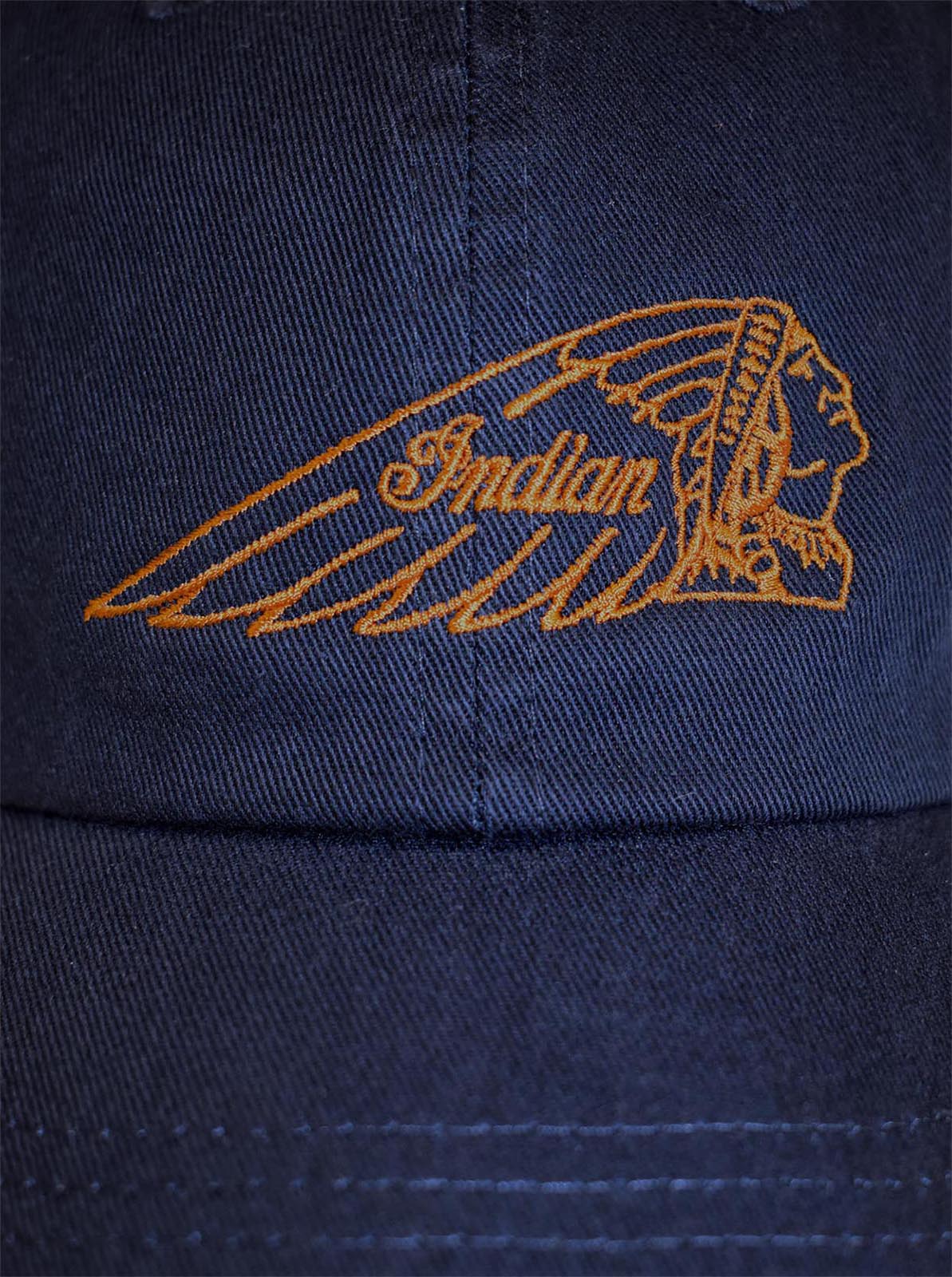 Washed baseball cap "head mark"