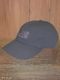 Washed baseball cap "head mark"