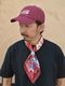 Washed baseball cap "head mark"
