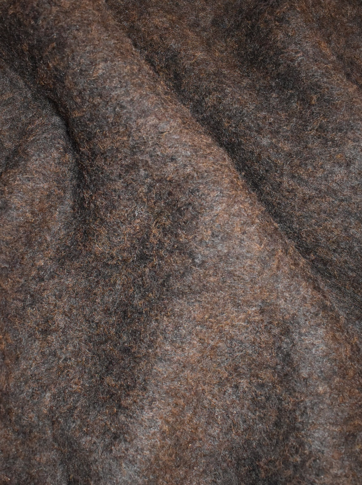 Jaggy Processing Half Zip Crew Neck