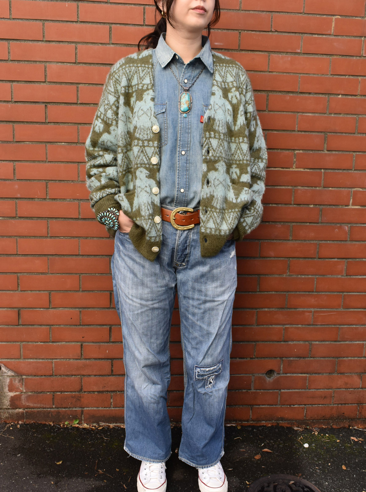 Mohair Cardigan "THUNDERBIRD"