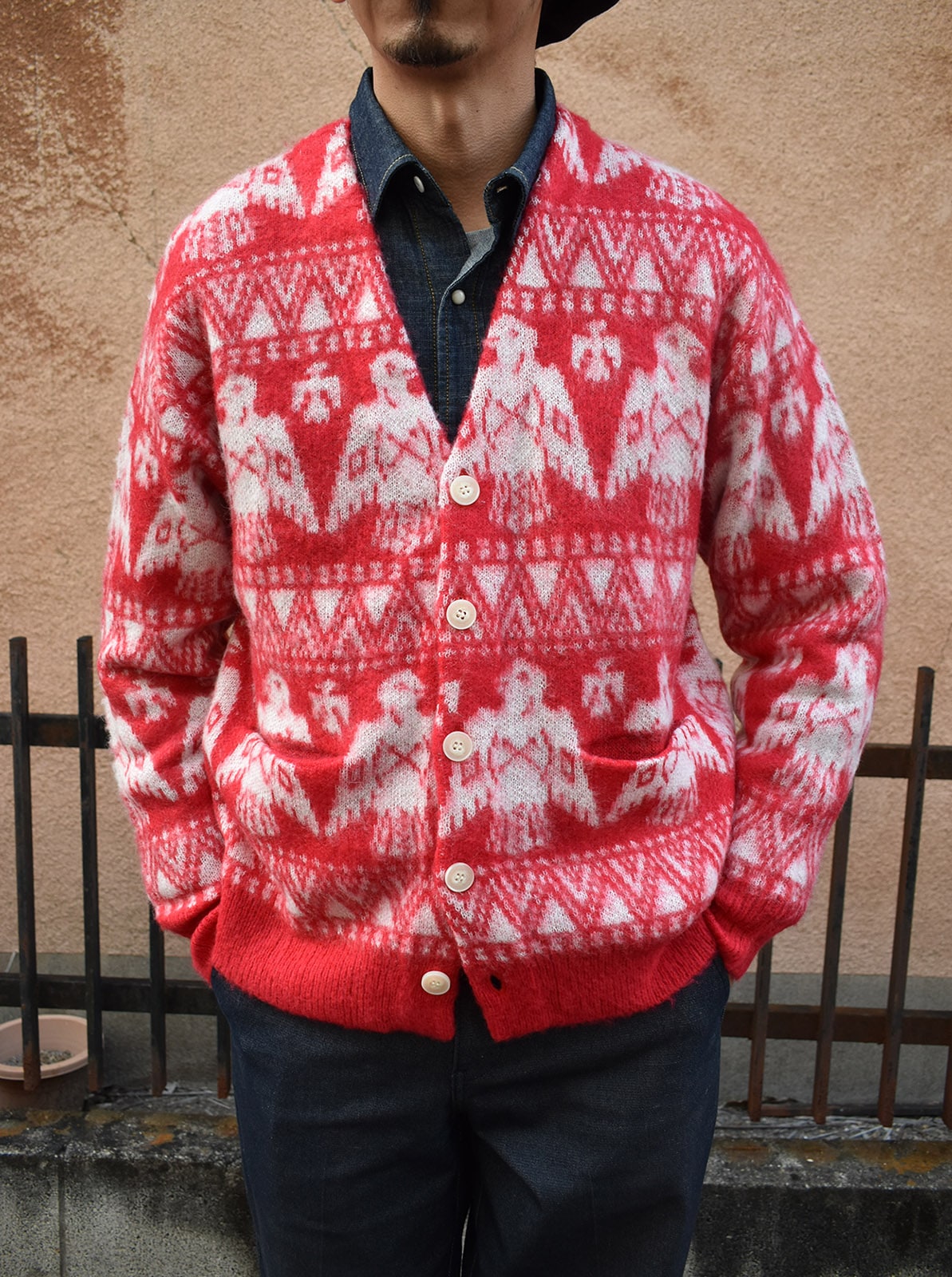 Mohair Cardigan "THUNDERBIRD"