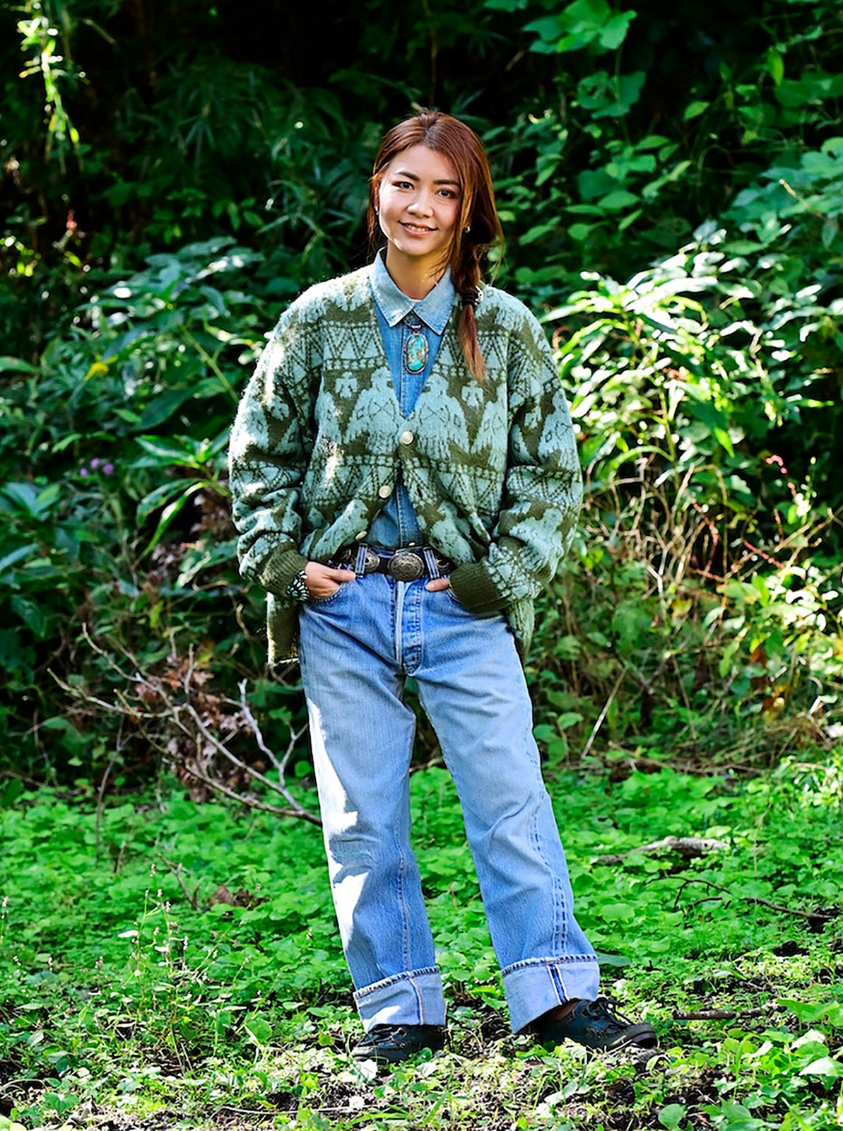 Mohair Cardigan "THUNDERBIRD"