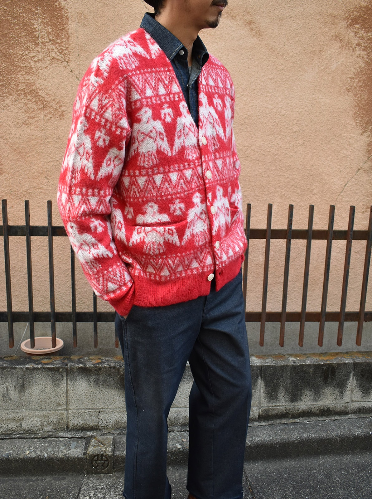 Mohair Cardigan "THUNDERBIRD"